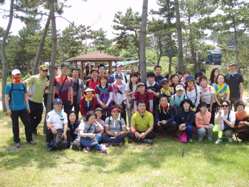 산행 후 단체사진